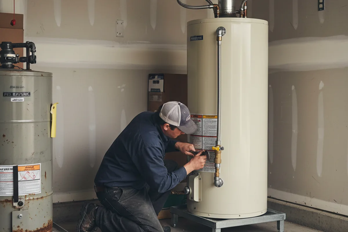 Water heater and shutoff valve replacement in New Cumberland